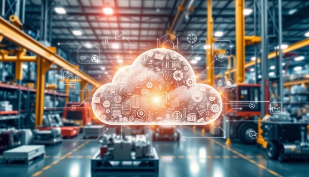 Image of cloud solutions for manufacturing