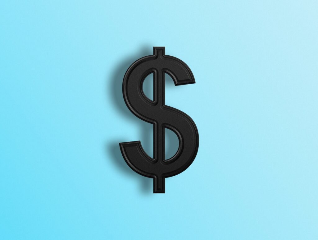 a black dollar sign on a blue background a black dollar sign on a blue background